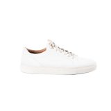 White grainy leather shoes
